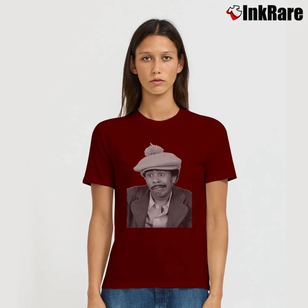 Women’s Richard Pryor Superbad Retro Comedy Signature T-Shirt in maroon | Soft, Flattering Fit