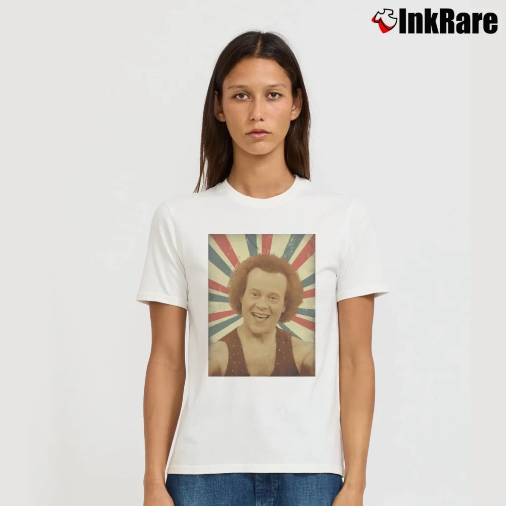 Women’s Richard Simmons Signature T-Shirt in white | Soft, Flattering Fit
