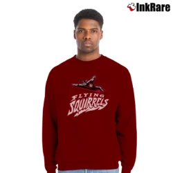 Men’s Richmond Flying Squirrels Baseball Crewneck Sweatshirt in maroon | Cozy Fabric, Clean Style