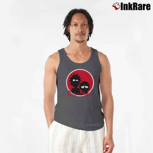 Rick And Morty Big Red Logo Graphic Men’s Performance Tank in charcoal – Lightweight Comfort Men’s Rick And Morty Big Red Logo Graphic Tank Top in charcoal | Breathable, Active-Friendly Design