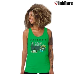 Women’s Rick And Morty Bojack Horseman Friends Mashup Classic Tank Top in irish green | Lightweight, Movement-Friendly