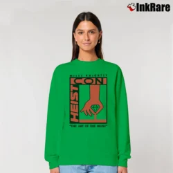 Women’s Rick And Morty Heist Con Convention Parody Relaxed Sweatshirt in irish green | Soft, Laid-Back Vibe