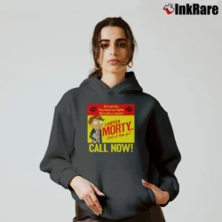 Women’s Rick And Morty Lawyer Morty Funny Cartoon Cozy Hoodie in charcoal | Warm, Structured, Stylish