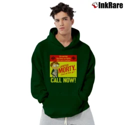 Men’s Rick And Morty Lawyer Morty Funny Cartoon Pullover Hoodie in forest green | Cozy, Durable, Modern Fit