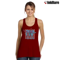 Women’s Rick And Morty Mr Meeseeks Look At Me Mashup Tank Top in maroon | Lightweight, Movement-Friendly
