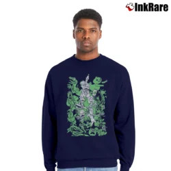 Men’s Rick And Morty Parasite Exterminators Crewneck Sweatshirt in navy | Cozy Fabric, Clean Style