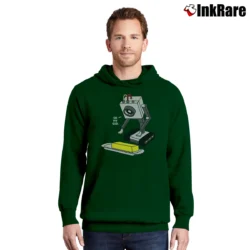 Men’s Rick And Morty Pass The Butter Funny Quote Pullover Hoodie in forest green | Cozy, Durable, Modern Fit