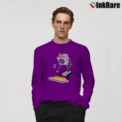 Men’s Rick And Morty Pass The Butter Funny Quote Long-Sleeve Shirt in purple | Sleek, Lightweight, Year-Round Wear