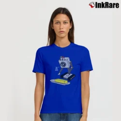 Women’s Rick And Morty Pass The Butter Funny Quote Signature T-Shirt in royal blue | Soft, Flattering Fit