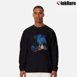 Men’s Rick And Morty Star Wars Rick Wars Parody Long-Sleeve Shirt in black | Sleek, Lightweight, Year-Round Wear