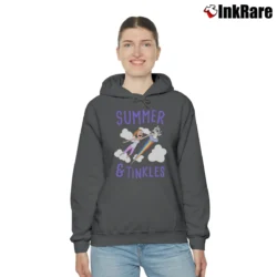 Women’s Rick And Morty Summer Tinkles Cute Character Cozy Hoodie in charcoal | Warm, Structured, Stylish