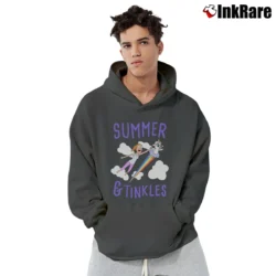 Men’s Rick And Morty Summer Tinkles Cute Character Pullover Hoodie in charcoal | Cozy, Durable, Modern Fit