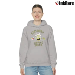Women’s Rick And Morty Szechuan Dipping Sauce Graphic Classic Cozy Hoodie in sport grey | Warm, Structured, Stylish