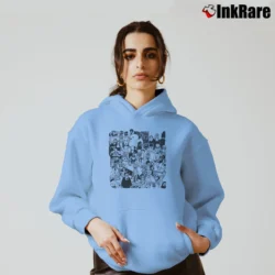 Women’s Rick And Morty Total Rickall Funny Cartoon Classic Cozy Hoodie in light blue | Warm, Structured, Stylish