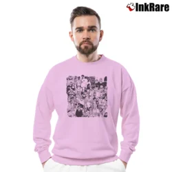 Men’s Rick And Morty Total Rickall Funny Cartoon Classic Crewneck Sweatshirt in light pink | Cozy Fabric, Clean Style