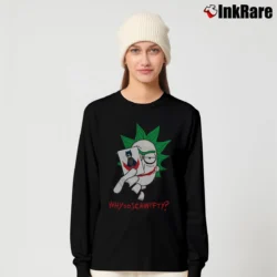 Women’s Rick And Morty Why So Schwifty Funny Long-Sleeve Top in black | Sleek, Versatile, All-Season