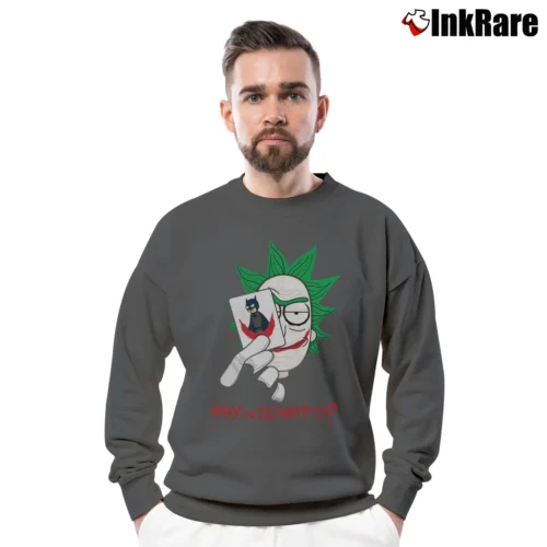 Rick And Morty Why So Schwifty Funny Men’s Crewneck Sweatshirt in charcoal – Soft & Durable Men’s Rick And Morty Why So Schwifty Funny Crewneck Sweatshirt in charcoal | Cozy Fabric, Clean Style