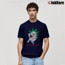 Men’s Rick And Morty Why So Schwifty Funny Classic T-Shirt in navy | Soft, Breathable Everyday Wear