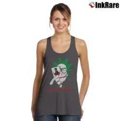 Women’s Rick And Morty Why So Schwifty Funny Tank Top in charcoal | Lightweight, Movement-Friendly