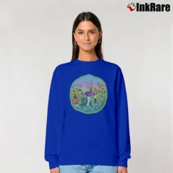Women’s Rick And Morty Wonderland Relaxed Sweatshirt in royal blue | Soft, Laid-Back Vibe