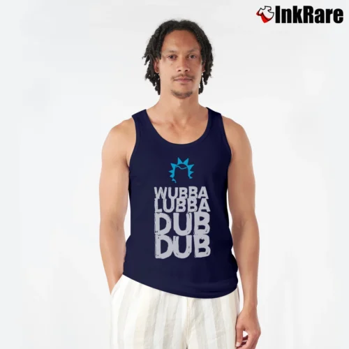 Rick And Morty Wubba Lubba Dub Dub Rick Sanchez Men’s Performance Tank in navy – Lightweight Comfort Men’s Rick And Morty Wubba Lubba Dub Dub Rick Sanchez Tank Top in navy | Breathable, Active-Friendly Design
