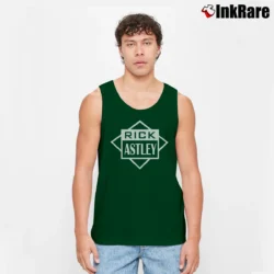Men’s Rick Astley Tank Top in forest green | Breathable, Active-Friendly Design