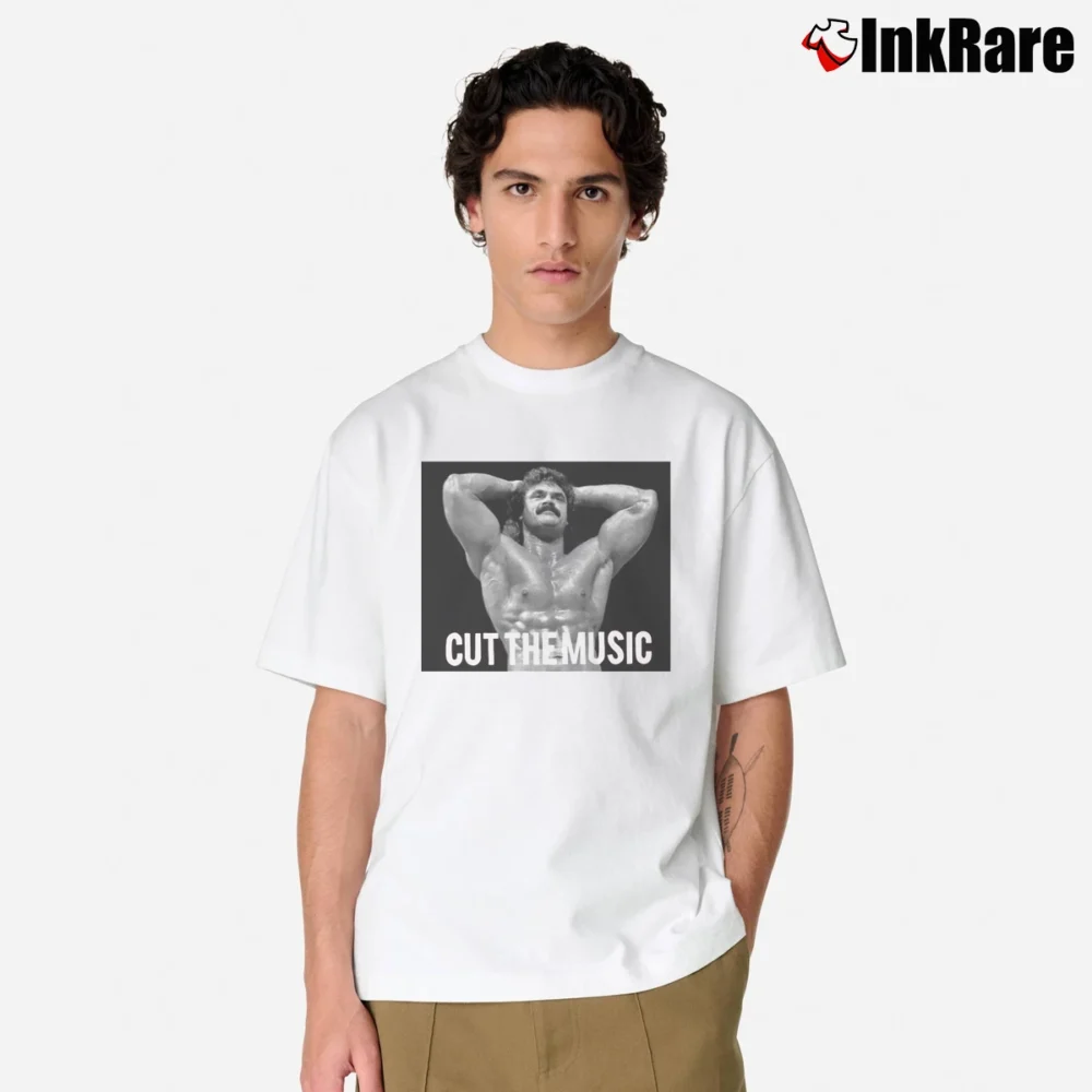 Men’s rick rude cut the music for Classic Wrestling Fans Classic T-Shirt in white | Soft, Breathable Everyday Wear
