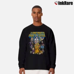 Men’s Rick Sanchez Avengers Marvel Infinity War Funny Long-Sleeve Shirt in black | Sleek, Lightweight, Year-Round Wear