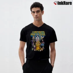Men’s Rick Sanchez Avengers Marvel Infinity War Funny V-Neck Tee in black | Sharp, Breathable, Everyday Staple