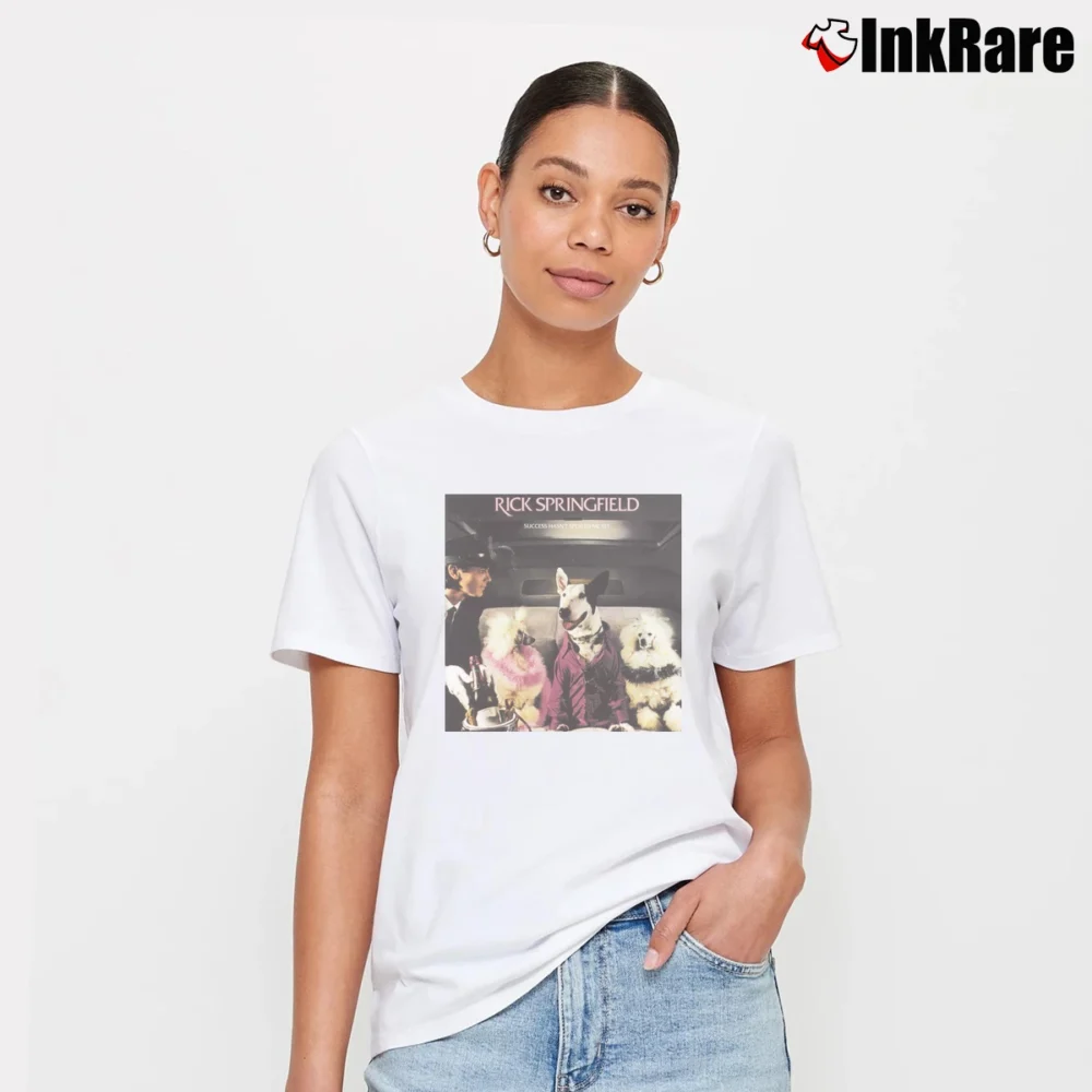 Women’s Rick Springfield Success Spoiled Me Signature T-Shirt in white | Soft, Flattering Fit