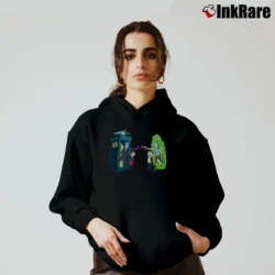 Women’s Rick Vs Doctor Rick And Morty Funny Graphic Cozy Hoodie in black | Warm, Structured, Stylish