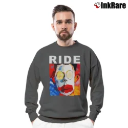 Men’s ride going blank again shoegaze album music Crewneck Sweatshirt in charcoal | Cozy Fabric, Clean Style