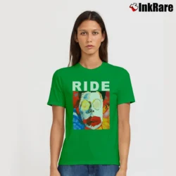 Women’s ride going blank again shoegaze album music Signature T-Shirt in irish green | Soft, Flattering Fit