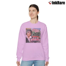 Women’s riding down elvis presley king of rock and roll Relaxed Sweatshirt in light pink | Soft, Laid-Back Vibe