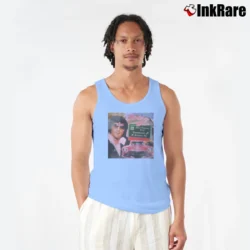 Men’s riding down elvis presley king of rock and roll Tank Top in light blue | Breathable, Active-Friendly Design