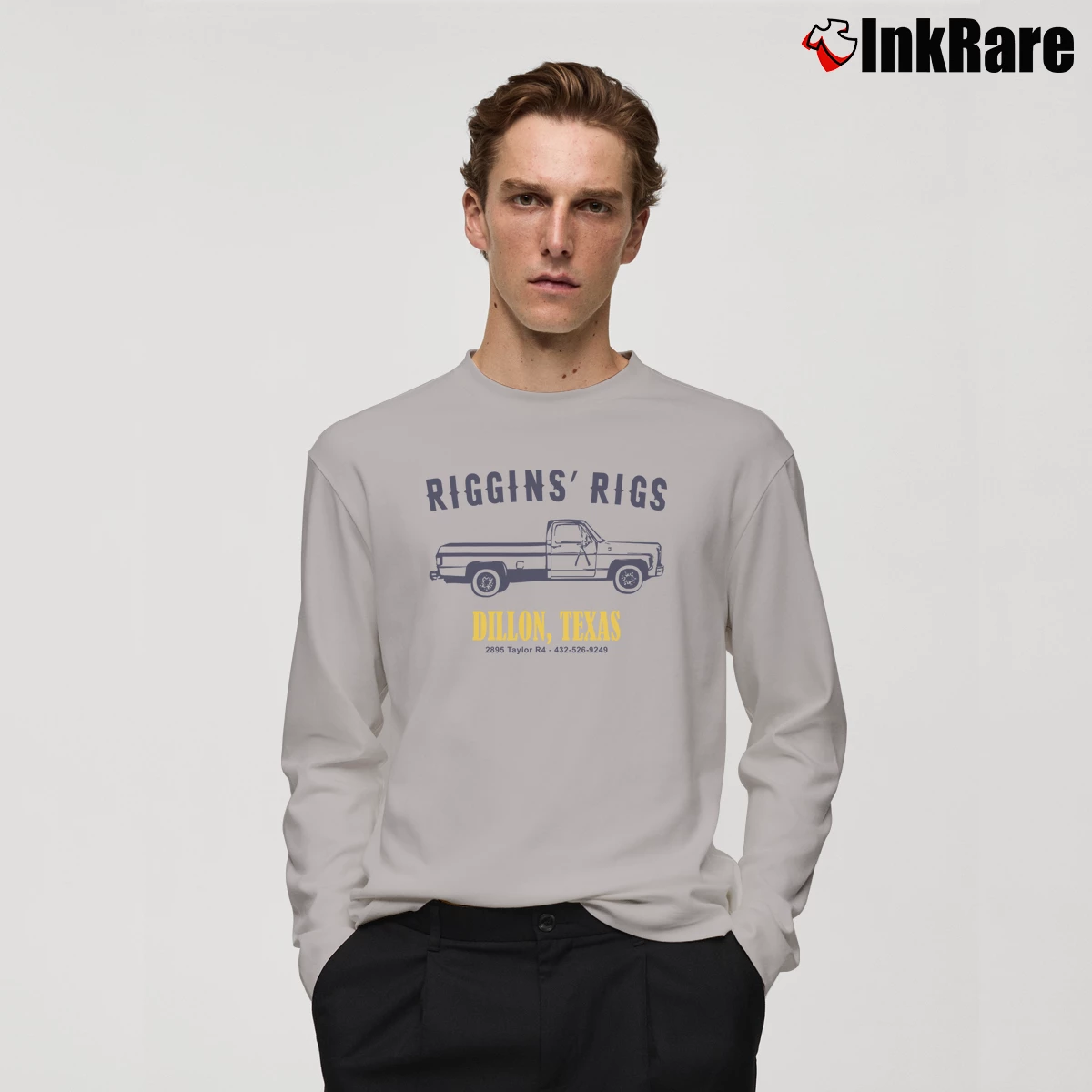 Men’s Riggins Riggs Long-Sleeve Shirt in sport grey | Sleek, Lightweight, Year-Round Wear
