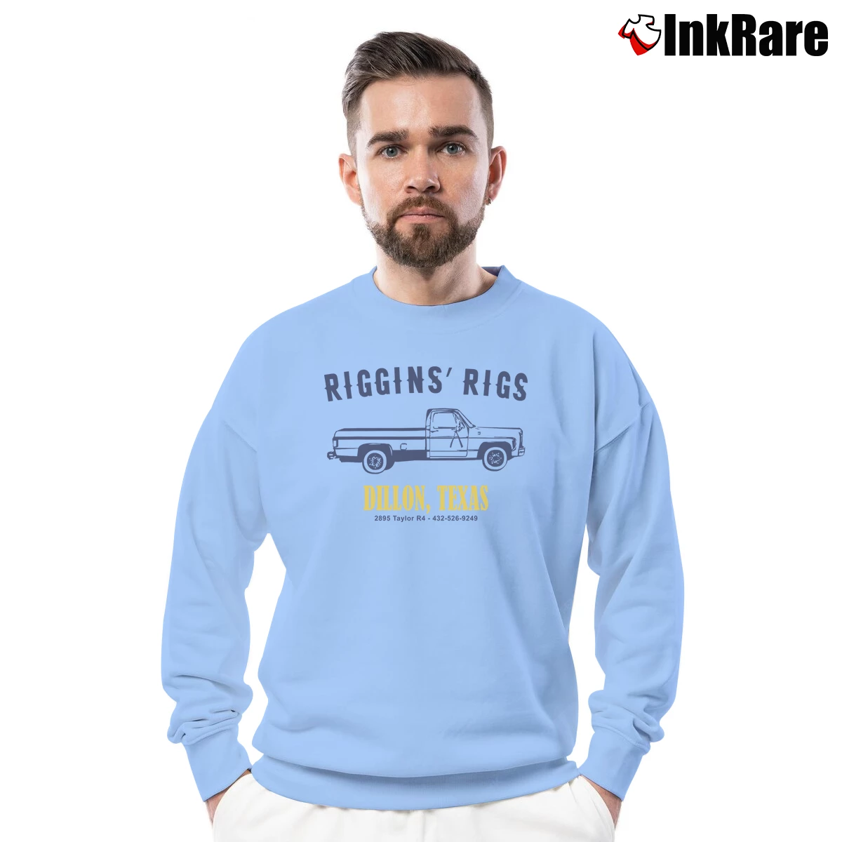 Men’s Riggins Riggs Crewneck Sweatshirt in light blue | Cozy Fabric, Clean Style