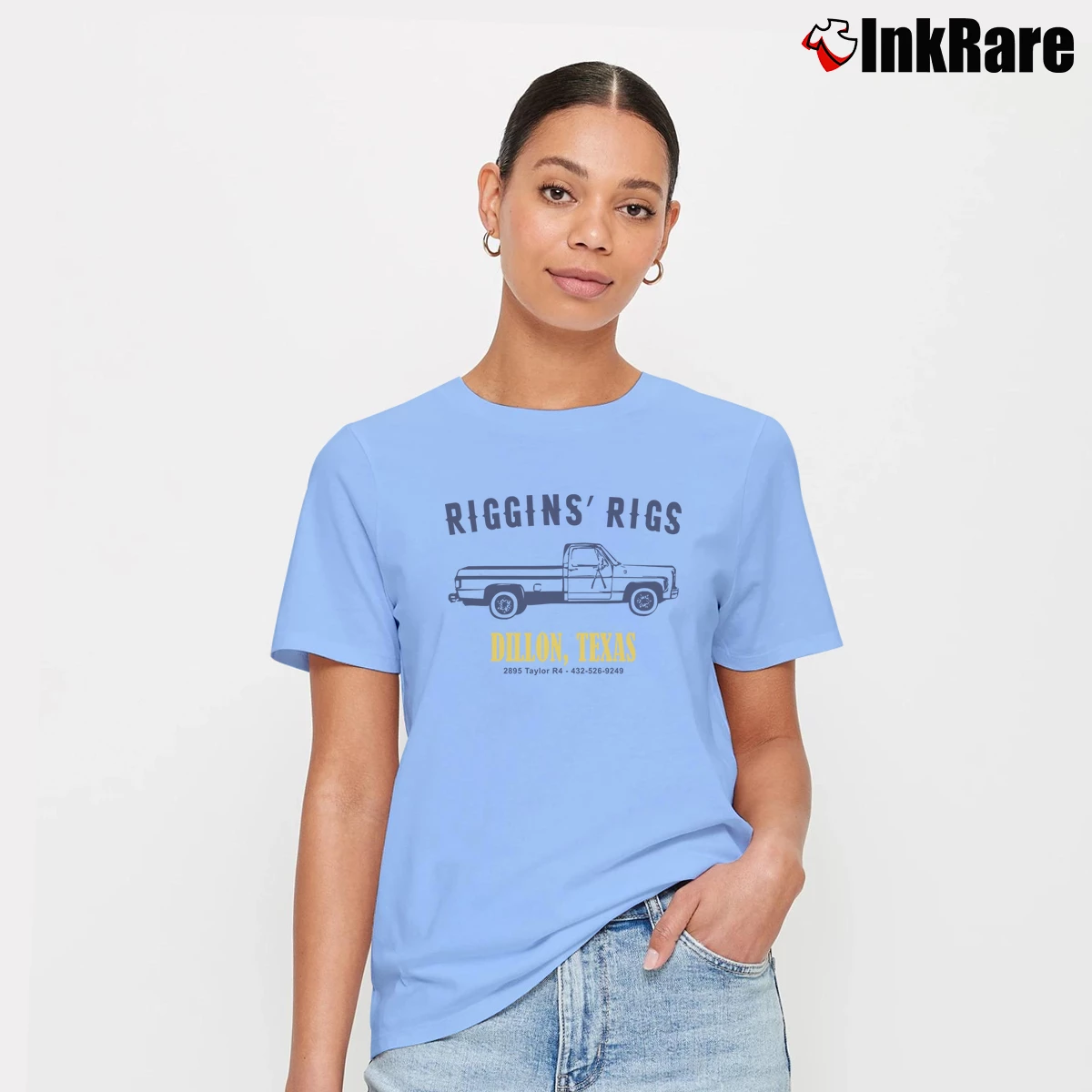 Riggins Riggs Women’s Signature Tee in light blue – Effortless Style Women’s Riggins Riggs Signature T-Shirt in light blue | Soft, Flattering Fit