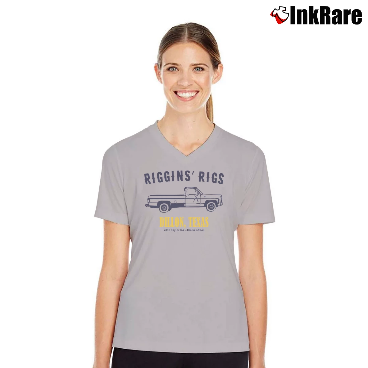 Women’s Riggins Riggs V-Neck Tee in sport grey | Chic Neckline, Soft Texture