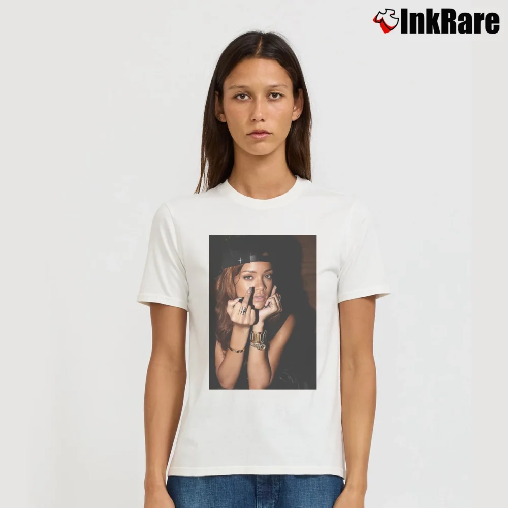 Women’s Rihanna Music Graphic Signature T-Shirt in white | Soft, Flattering Fit