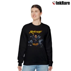 Women’s Rikishi WWF WWE 2000 Retro Relaxed Sweatshirt in black | Soft, Laid-Back Vibe