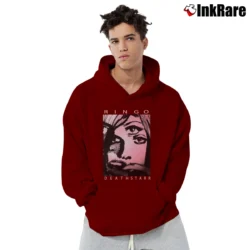 Men’s Ringo Deathstarr Band Pullover Hoodie in maroon | Cozy, Durable, Modern Fit