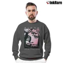 Men’s Ringo Deathstarr Band Crewneck Sweatshirt in charcoal | Cozy Fabric, Clean Style