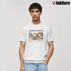 Men’s Riot Society Gangsters Paradise Humor Classic T-Shirt in white | Soft, Breathable Everyday Wear