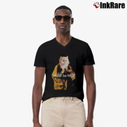 Men’s Ripndip Must Be Nice V-Neck Tee in black | Sharp, Breathable, Everyday Staple