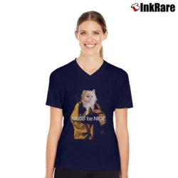 Women’s Ripndip Must Be Nice V-Neck Tee in navy | Chic Neckline, Soft Texture