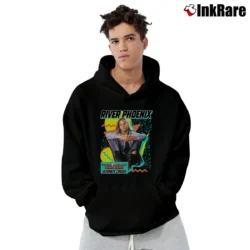 Men’s River Phoenix Teen Beat Pullover Hoodie in black | Cozy, Durable, Modern Fit