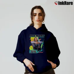 Women’s River Phoenix Teen Beat Cozy Hoodie in navy | Warm, Structured, Stylish