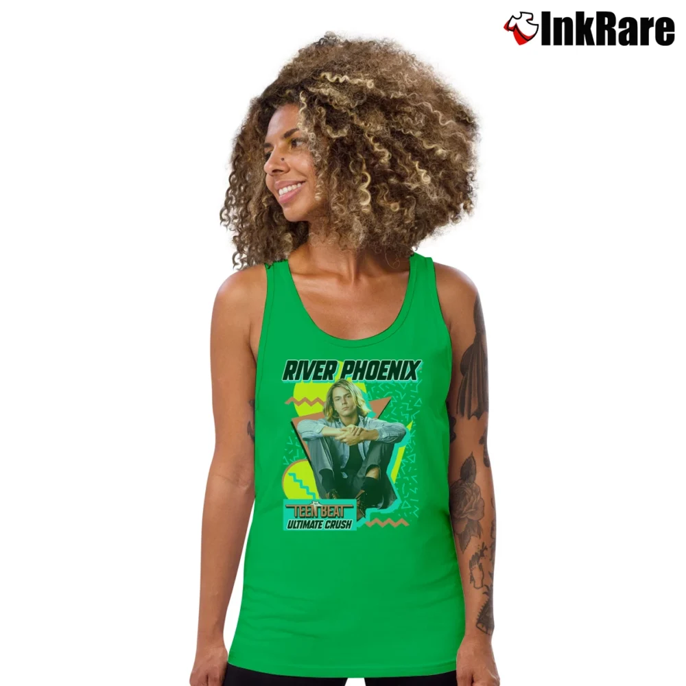 Women’s River Phoenix Teen Beat Tank Top in irish green | Lightweight, Movement-Friendly
