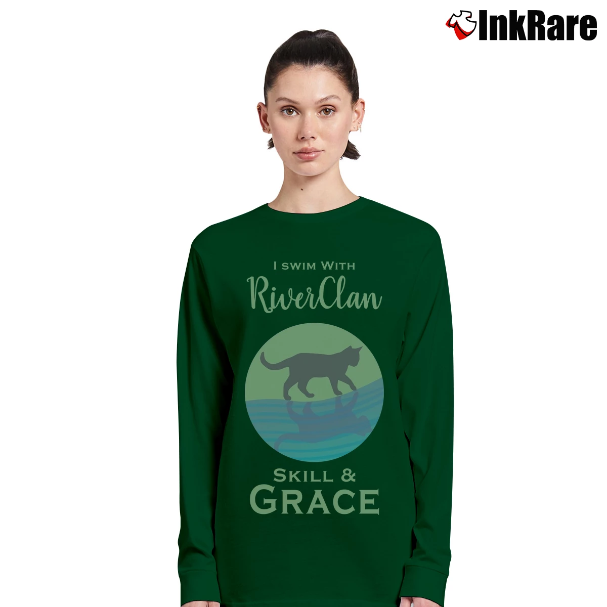 Women’s Riverclan Pride 27 Long-Sleeve Top in forest green | Sleek, Versatile, All-Season